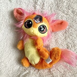 Magic Mixies Orange Yellow Fire Gem Small 8” Plush Stuffed Animal Hard Face